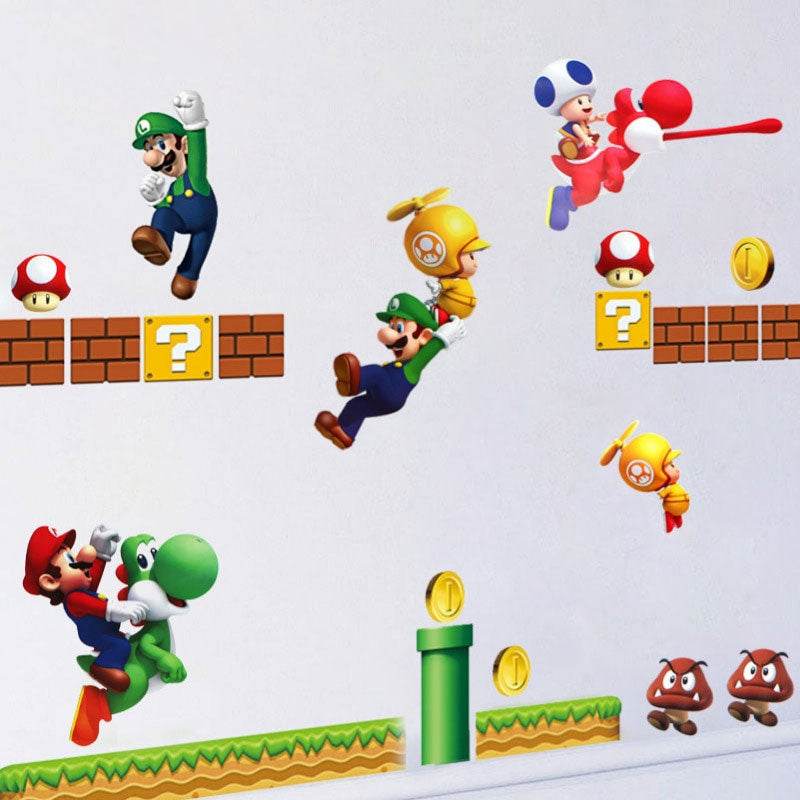 Super Mario Wall Stickers - Shop Jobie