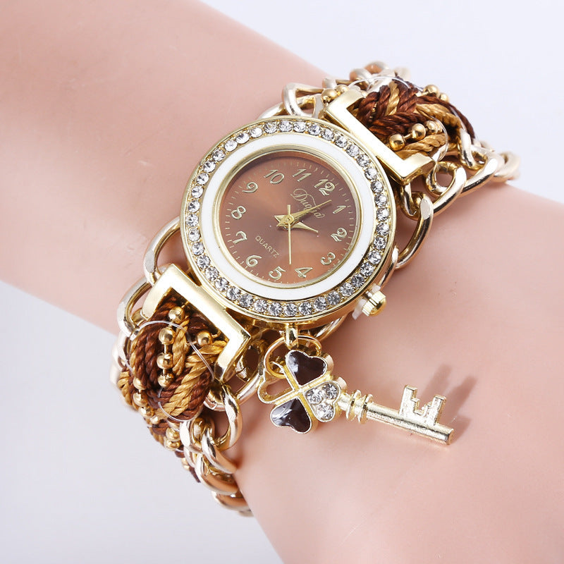 Braided Rope Ladies Bracelet Watch