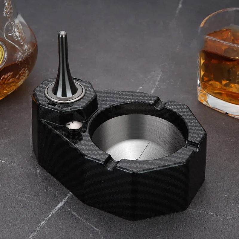 Stainless Steel Hybrid Match & Ashtray Gift Set - Shop Jobie