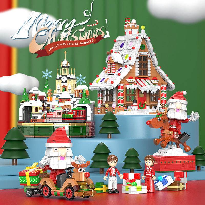 Gingerbread House Building Block Music Box DIY Kit - Shop Jobie