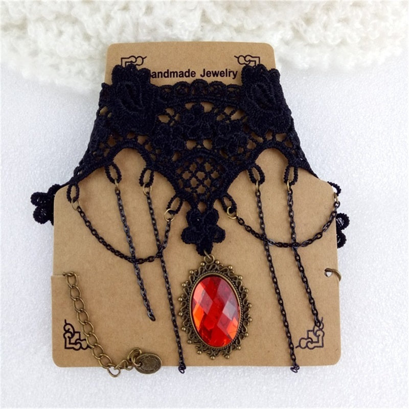 Ancient Wedding Goth Punk Fashion Clavicle Necklace