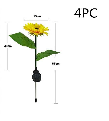 LED Solar Sunflower Lamps Solar Light Decorative Lights - Shop Jobie