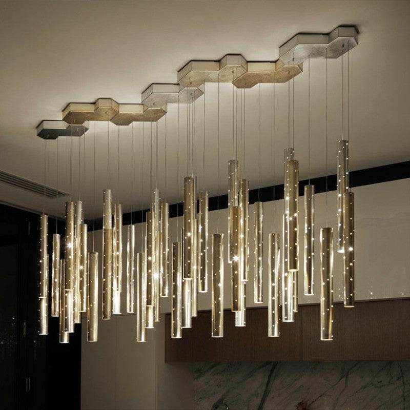 Carved Hollow Tube Bar Chandelier - Shop Jobie