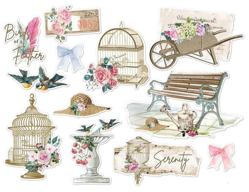 Vintage Hand Ledger Stickers