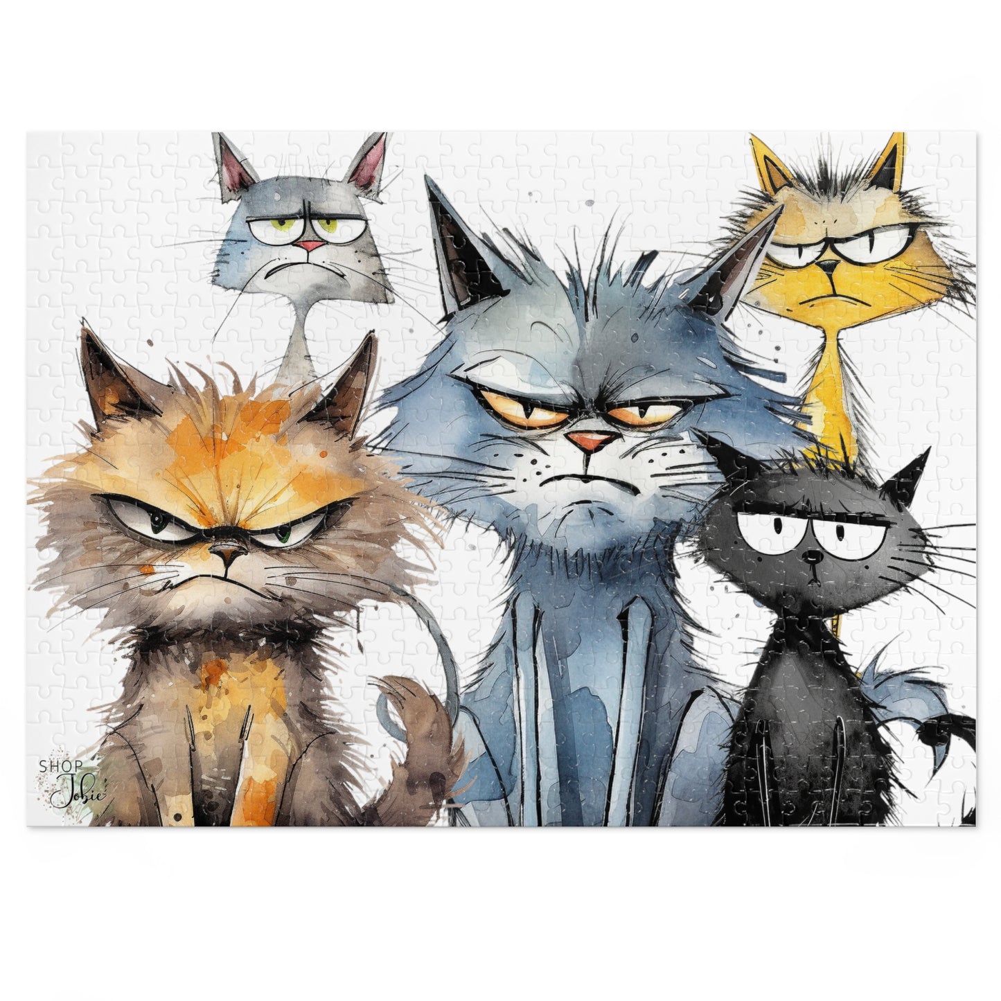 Grumpy Cat Puzzle Metal Box