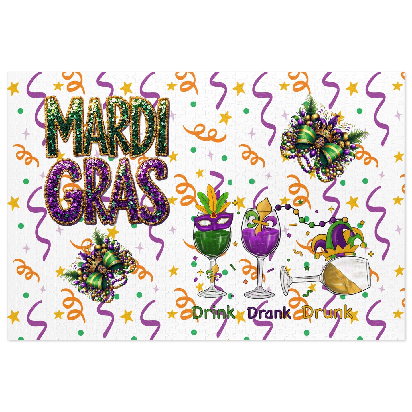 Mardi Gras Tin Puzzle