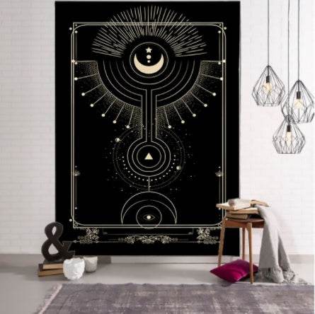Tarot Tapestry Wall Hanging Black - Shop Jobie