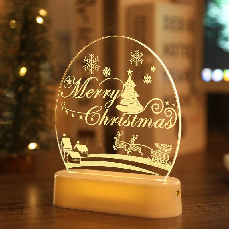 Christmas Acrylic Night Light - Shop Jobie