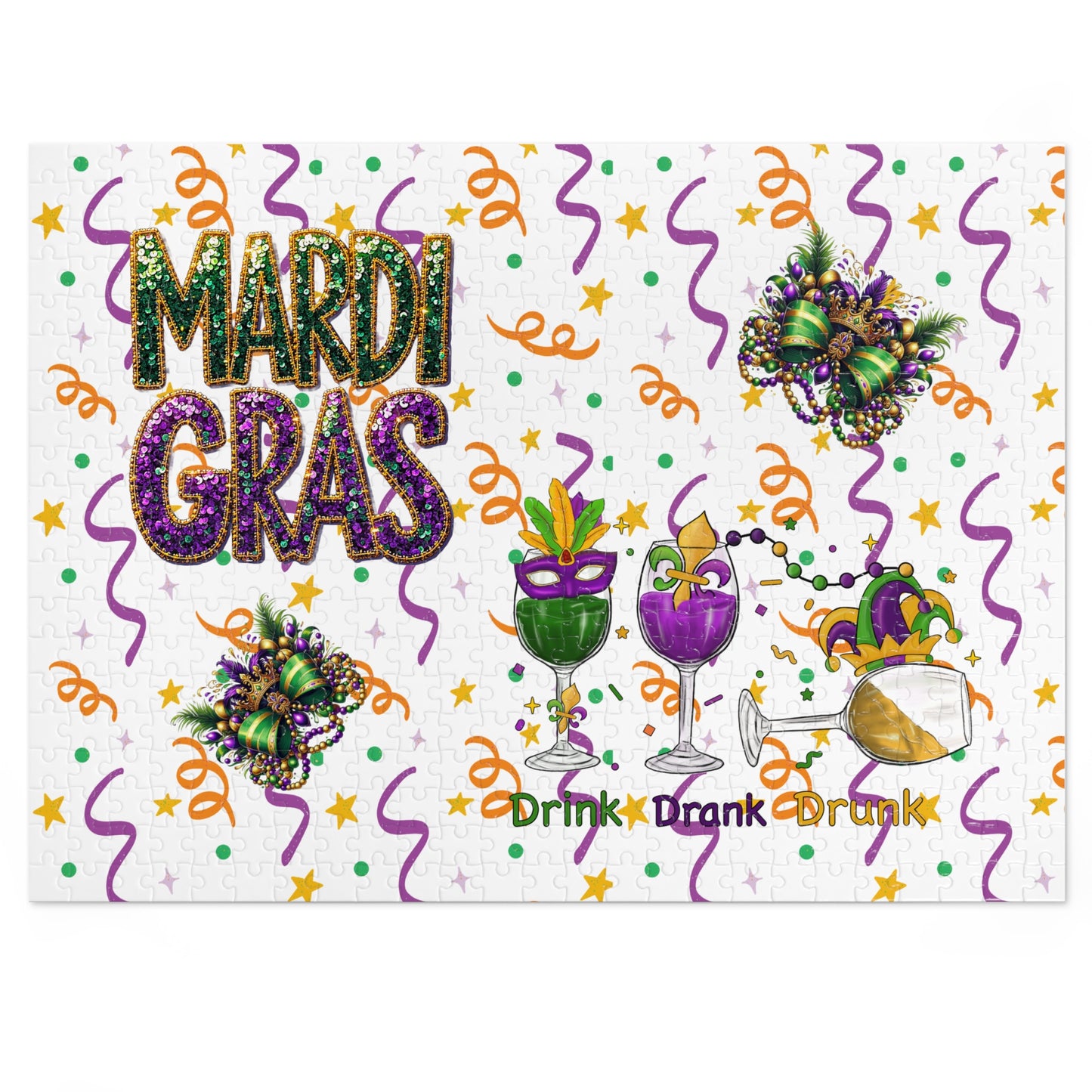 Mardi Gras Tin Puzzle