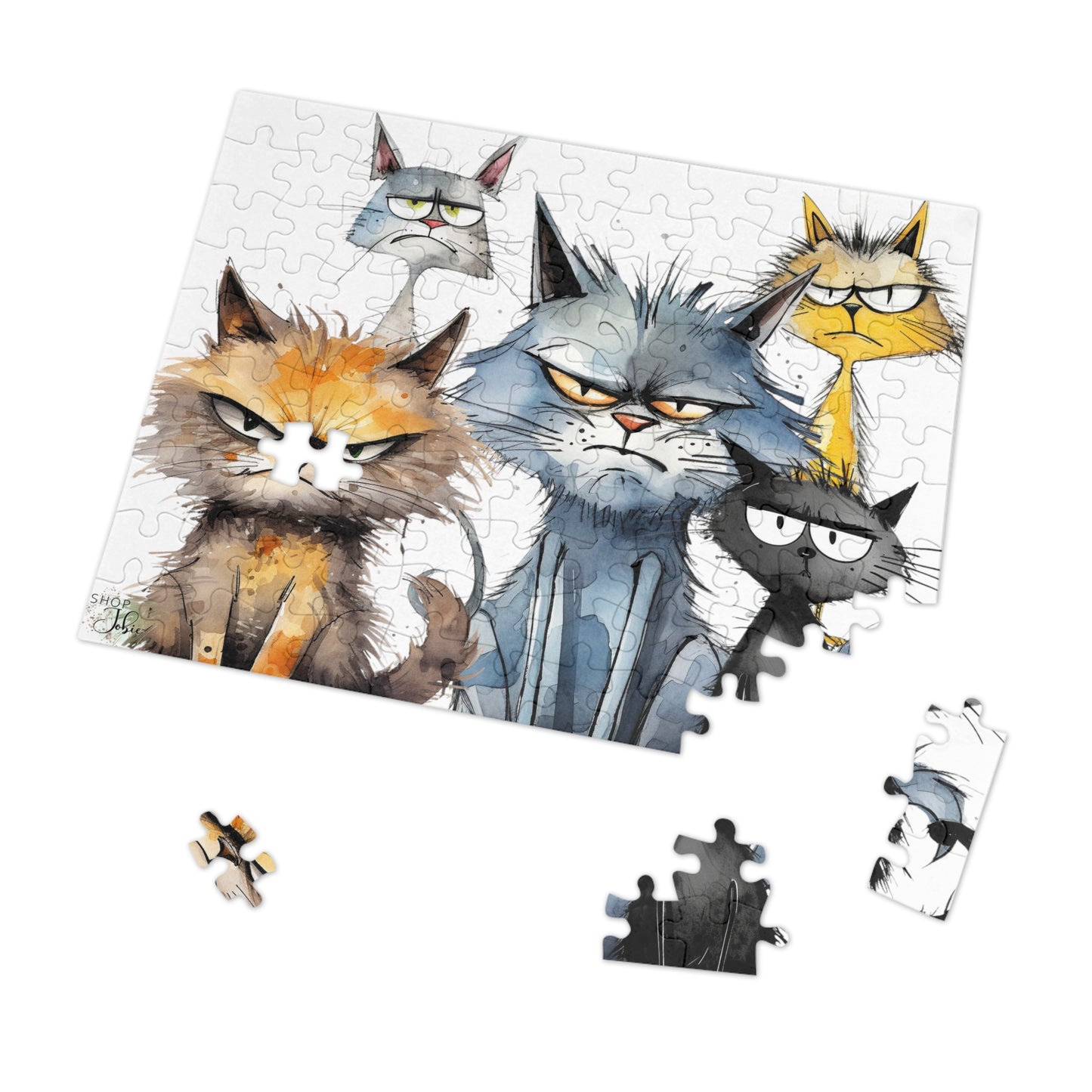 Grumpy Cat Puzzle Metal Box