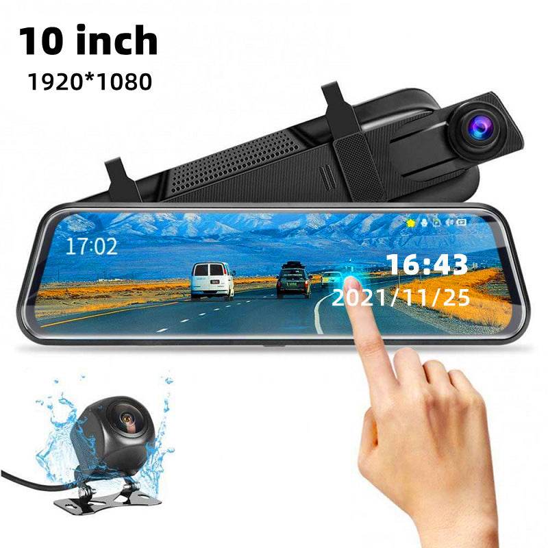 Front and Rear Dual Recording Rear View Mirror Dash Cam - Shop Jobie