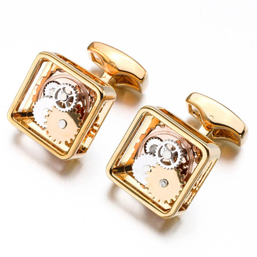 Steampunk Square Gear Men's Cufflinks - Shop Jobie