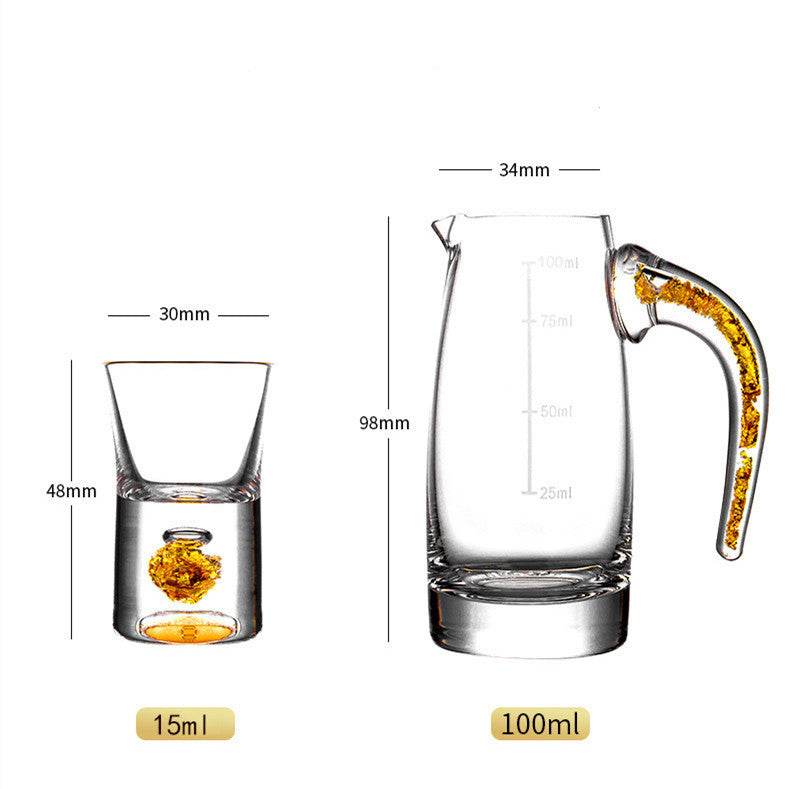 Wine Glass Inlaid With Gold Foil - Shop Jobie