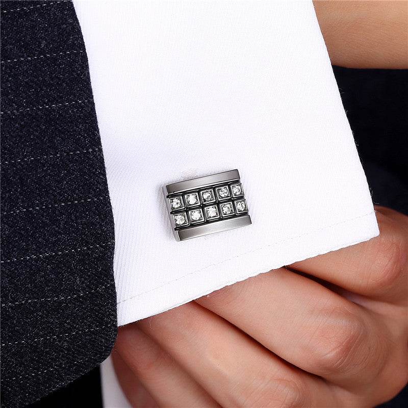Gun Black Diamond Cufflinks