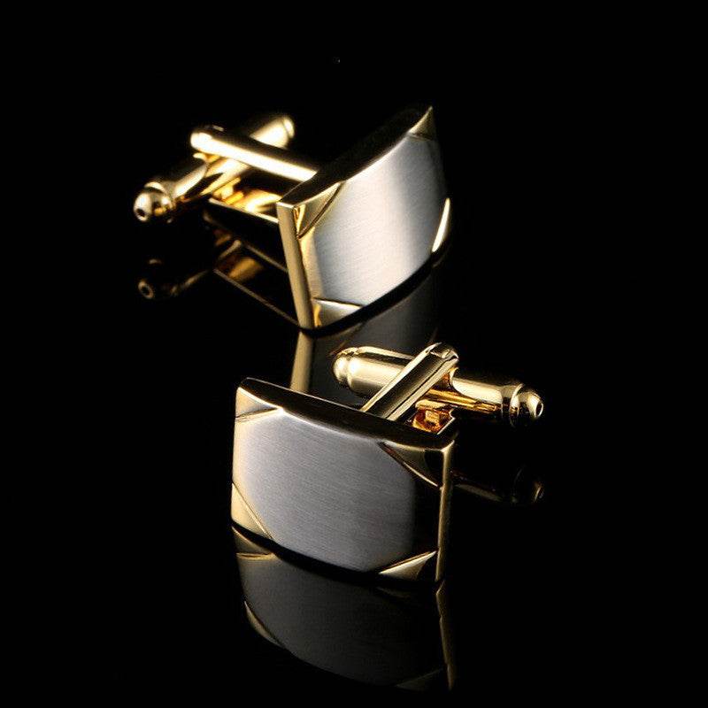 Gold Two-color French Cufflinks - Shop Jobie