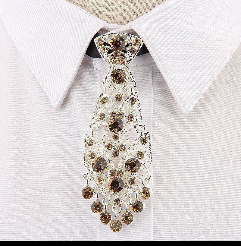 Wedding Metal Tie With Diamonds - Shop Jobie