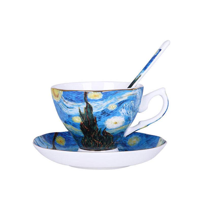Luxury Van Gogh Cup & Saucer Tea Set - Shop Jobie