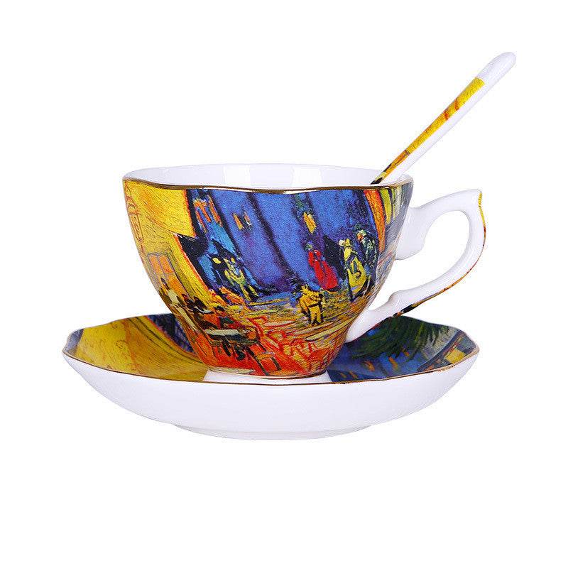 Luxury Van Gogh Cup & Saucer Tea Set - Shop Jobie