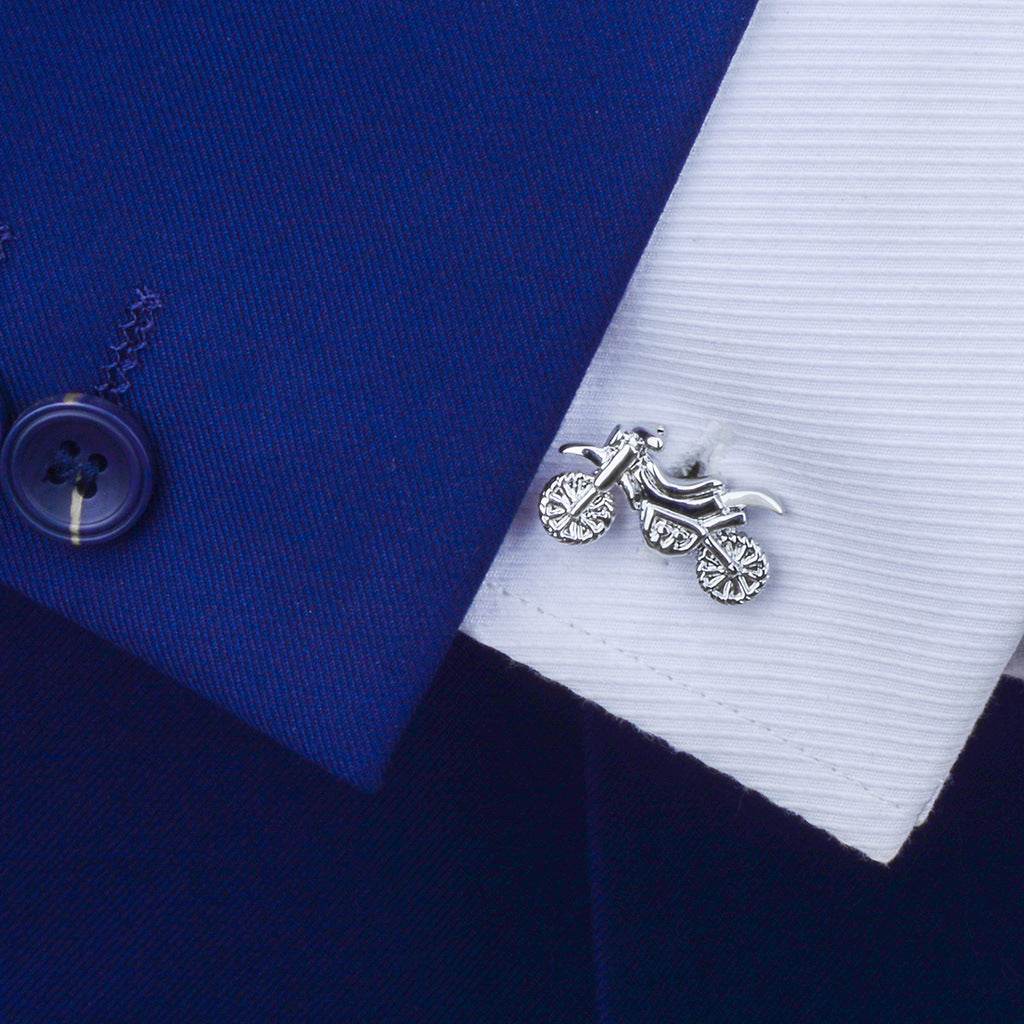 Silver Motorcycle Cuff Links - Shop Jobie