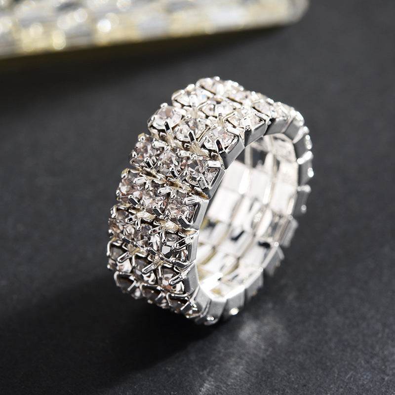 Diamond Beaded Four-Piece Set Multilayer Necklace - Shop Jobie