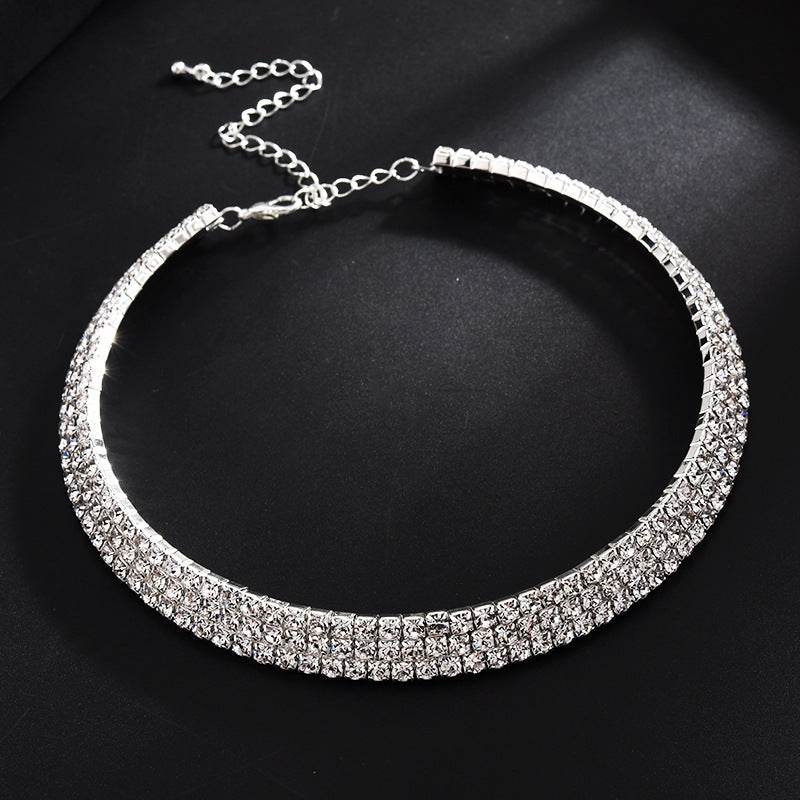 Diamond Beaded Four-Piece Set Multilayer Necklace - Shop Jobie