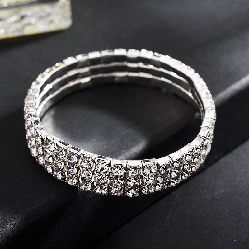 Diamond Beaded Four-Piece Set Multilayer Necklace - Shop Jobie
