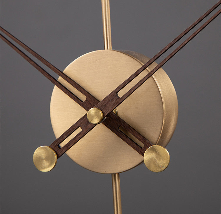 Walnut Copper Clock