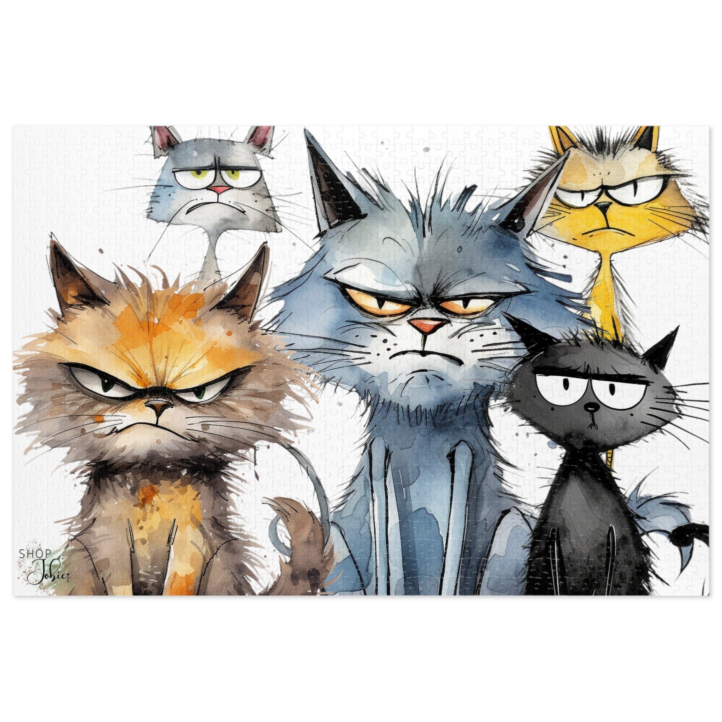 Grumpy Cat Puzzle Metal Box