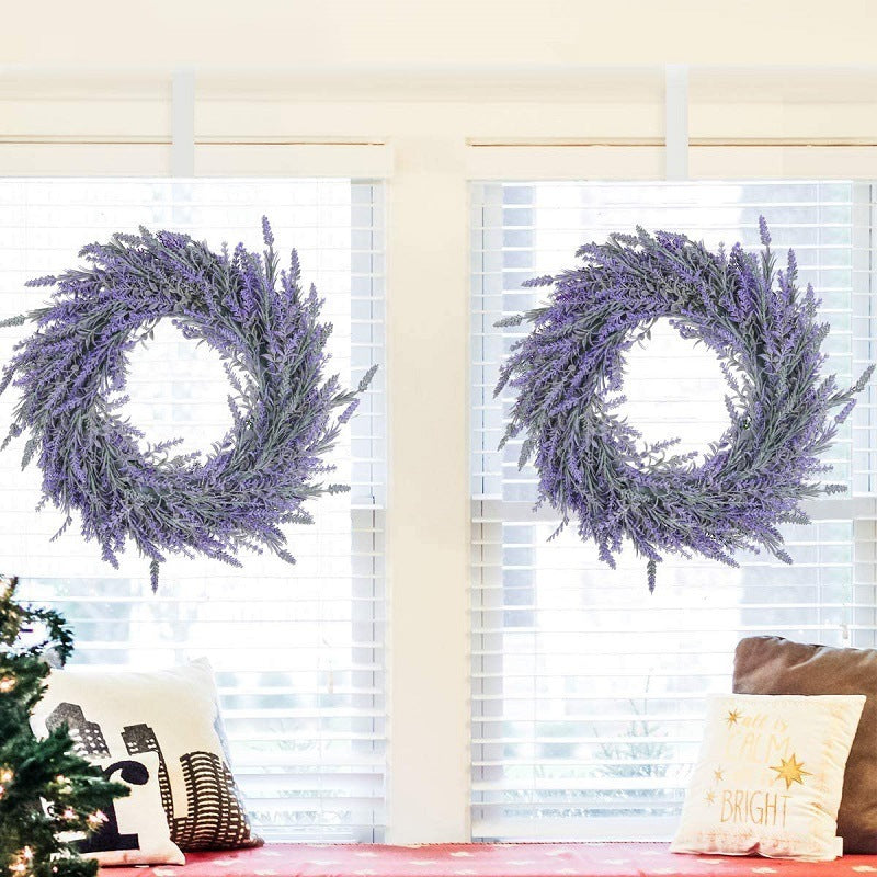 Artificial Lavender Wreath