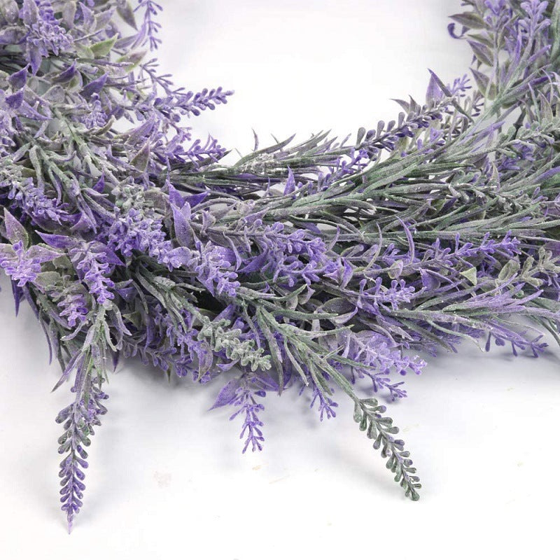 Artificial Lavender Wreath