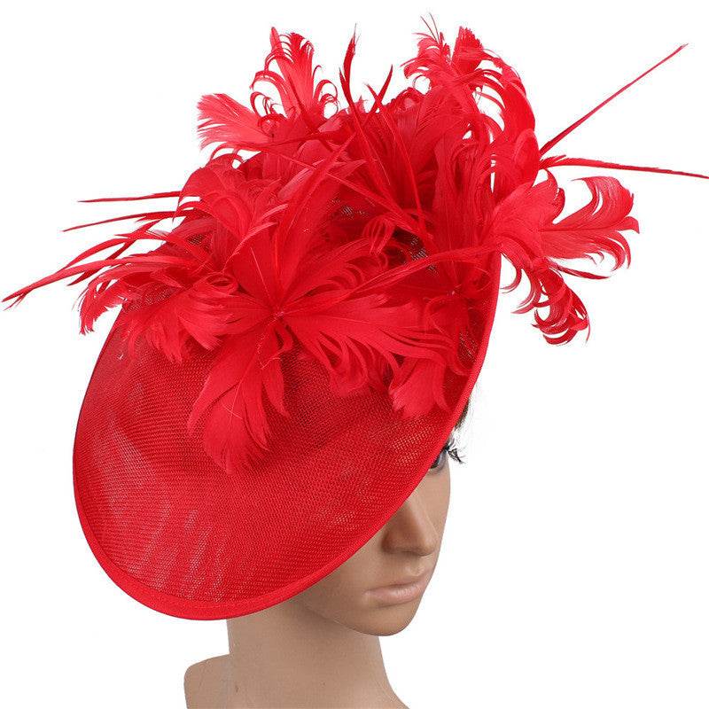 Horse Racing Type Festival Feather Hat - Shop Jobie