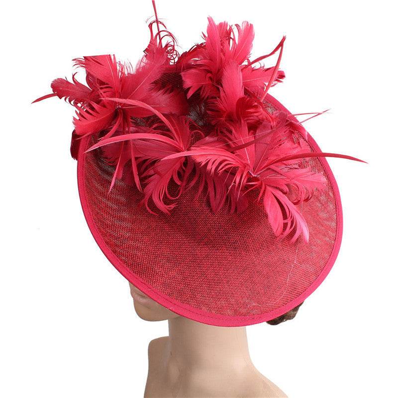 Horse Racing Type Festival Feather Hat - Shop Jobie