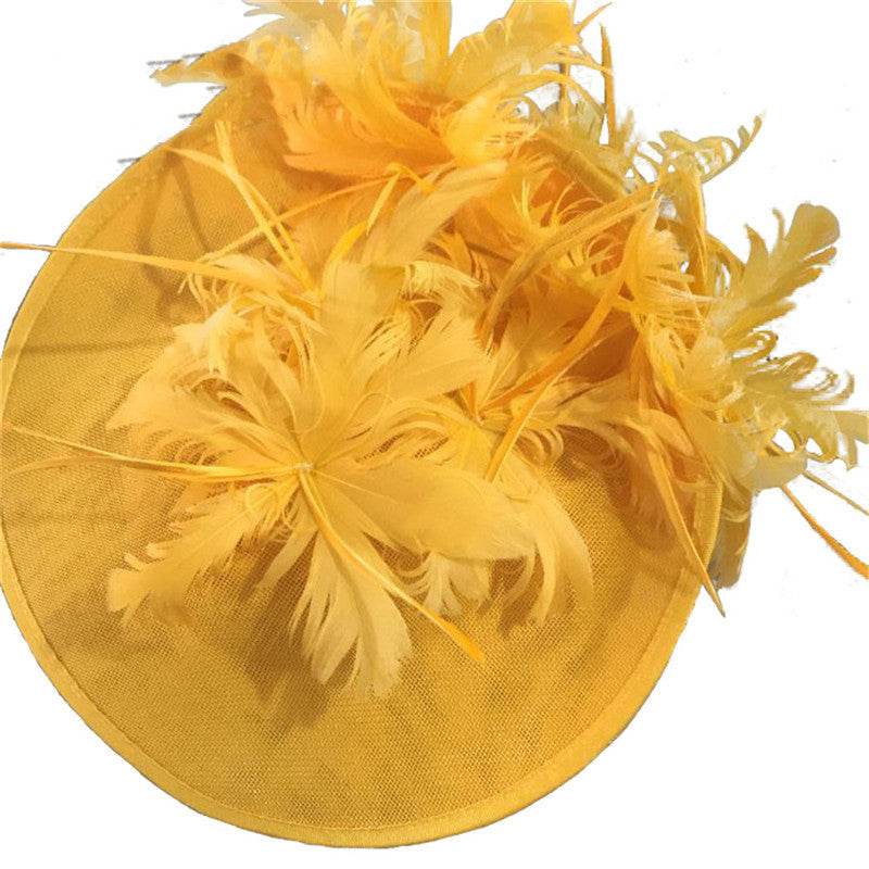 Horse Racing Type Festival Feather Hat - Shop Jobie