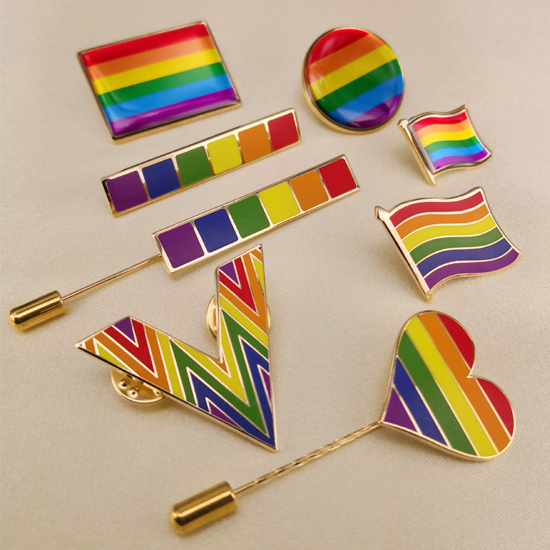 Metal Rainbow Pins