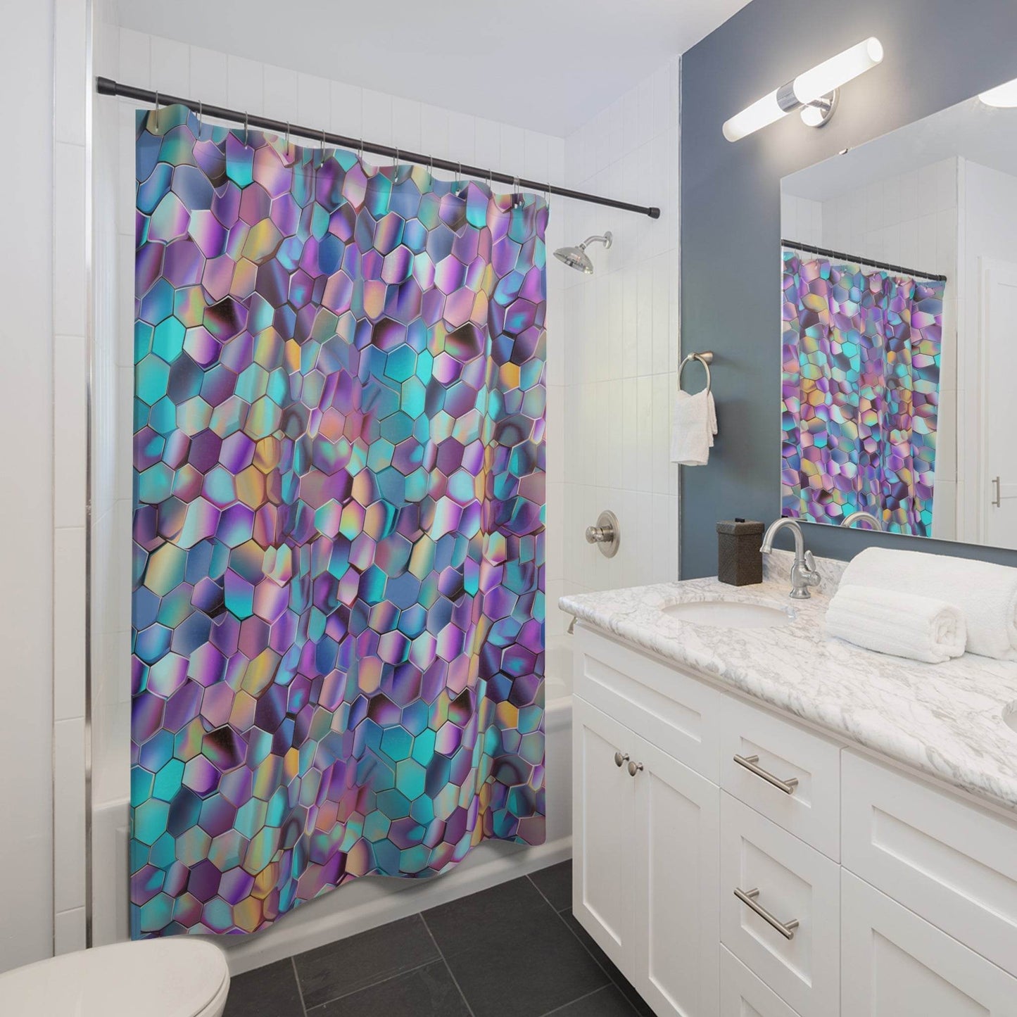 Holographic Shower Curtain - Shop Jobie