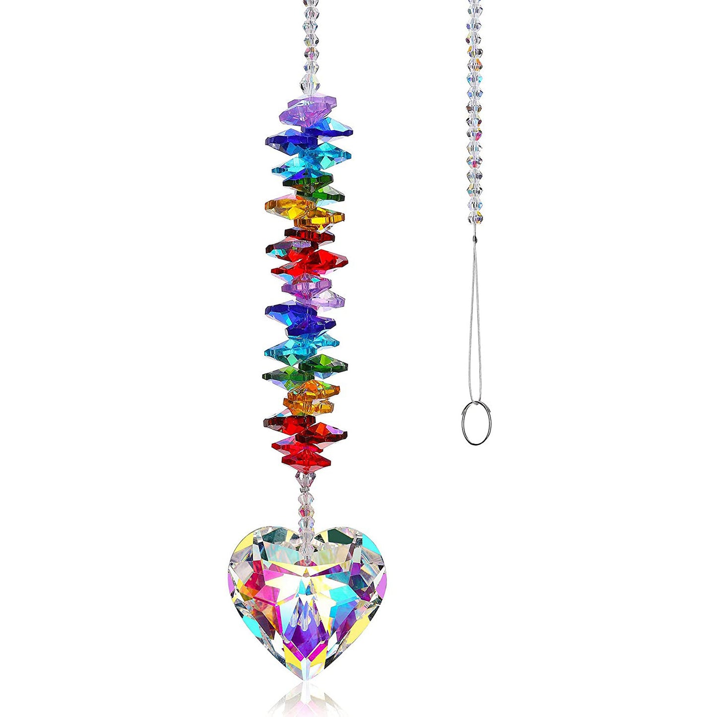 Crystal Heart Sun Catcher