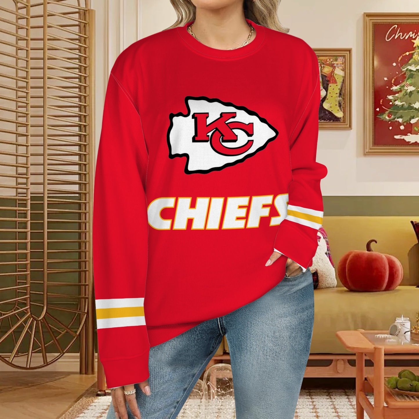 KC Chiefs Larger Size Sweater