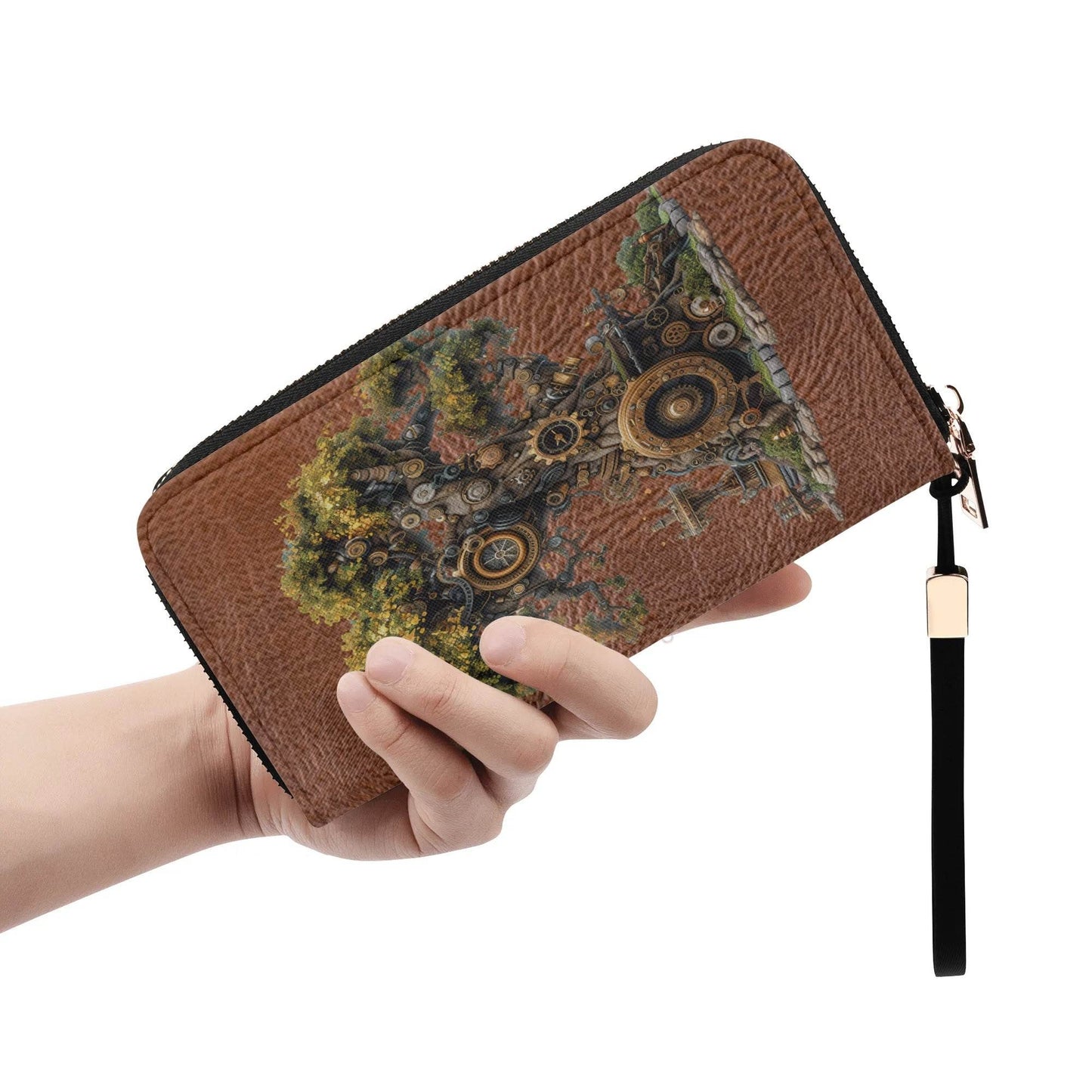 Leather Zipper Wristlet Wallet - Shop Jobie