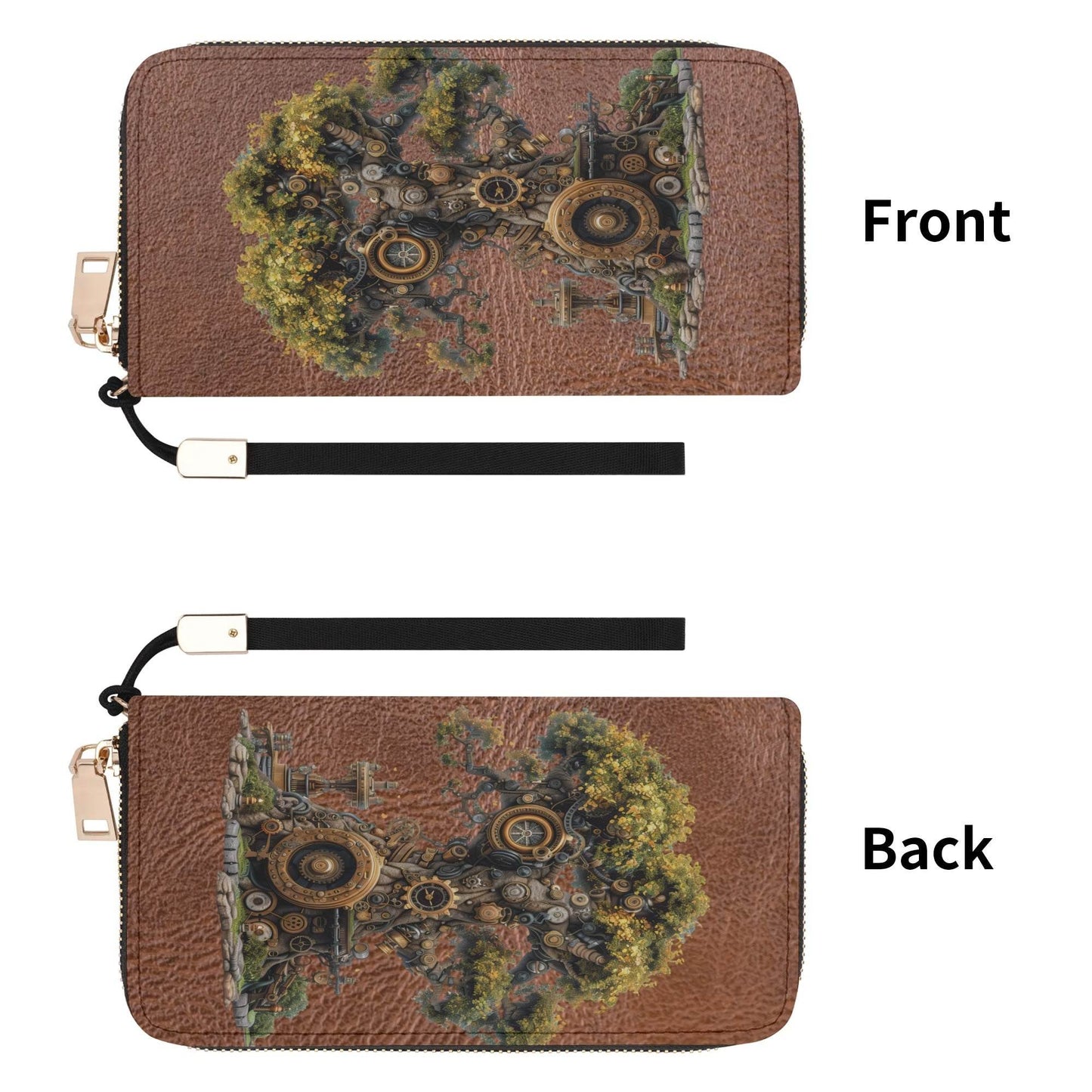 Leather Zipper Wristlet Wallet - Shop Jobie
