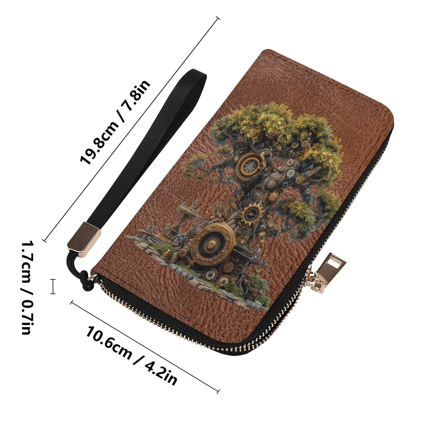 Leather Zipper Wristlet Wallet - Shop Jobie