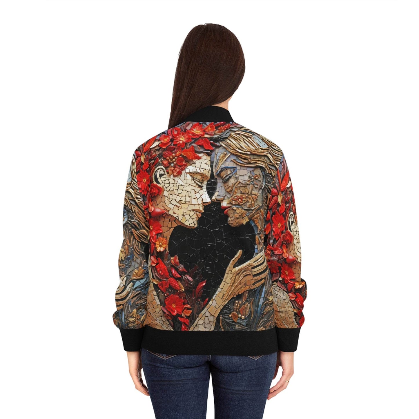 Kissing Women Bomber Jacket Mosiac - Shop Jobie