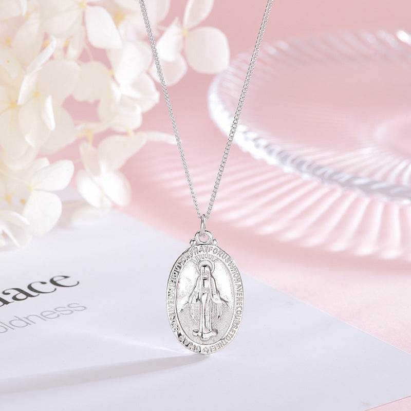 Virgin Mary Sweater Necklace - Shop Jobie
