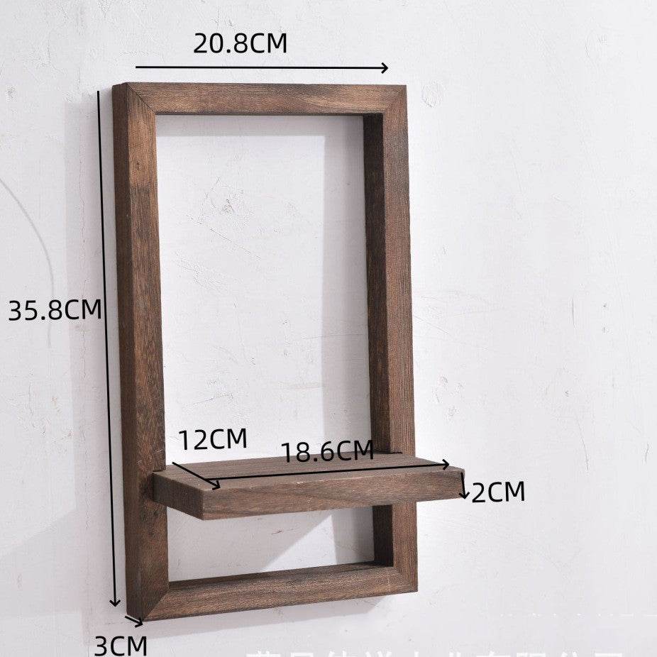 Wood Wall Picture Frame Storage Rack - Shop Jobie