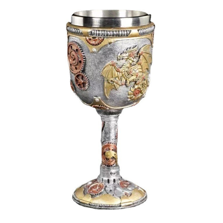 Mechanical Dragon Scale Beer Stein & Goblet