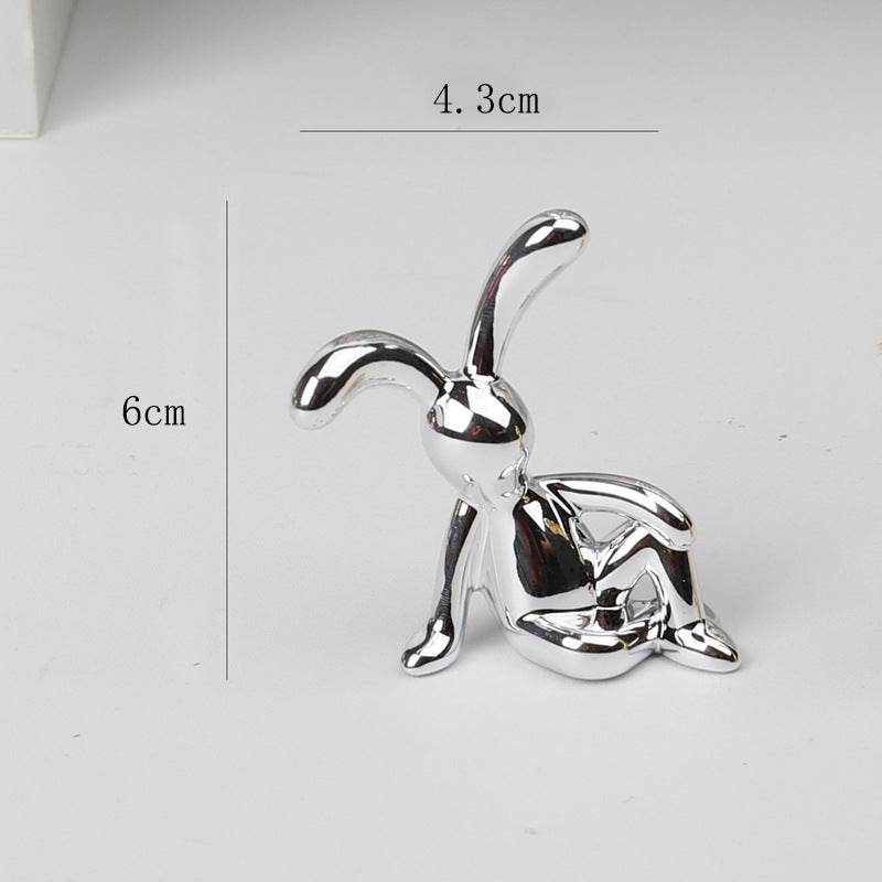 Cartoon Sitting Long Eared Rabbit - Shop Jobie