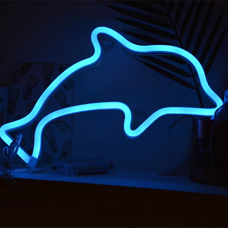 Whimsical LED Neon Wall Hanging Night Light - Shop Jobie