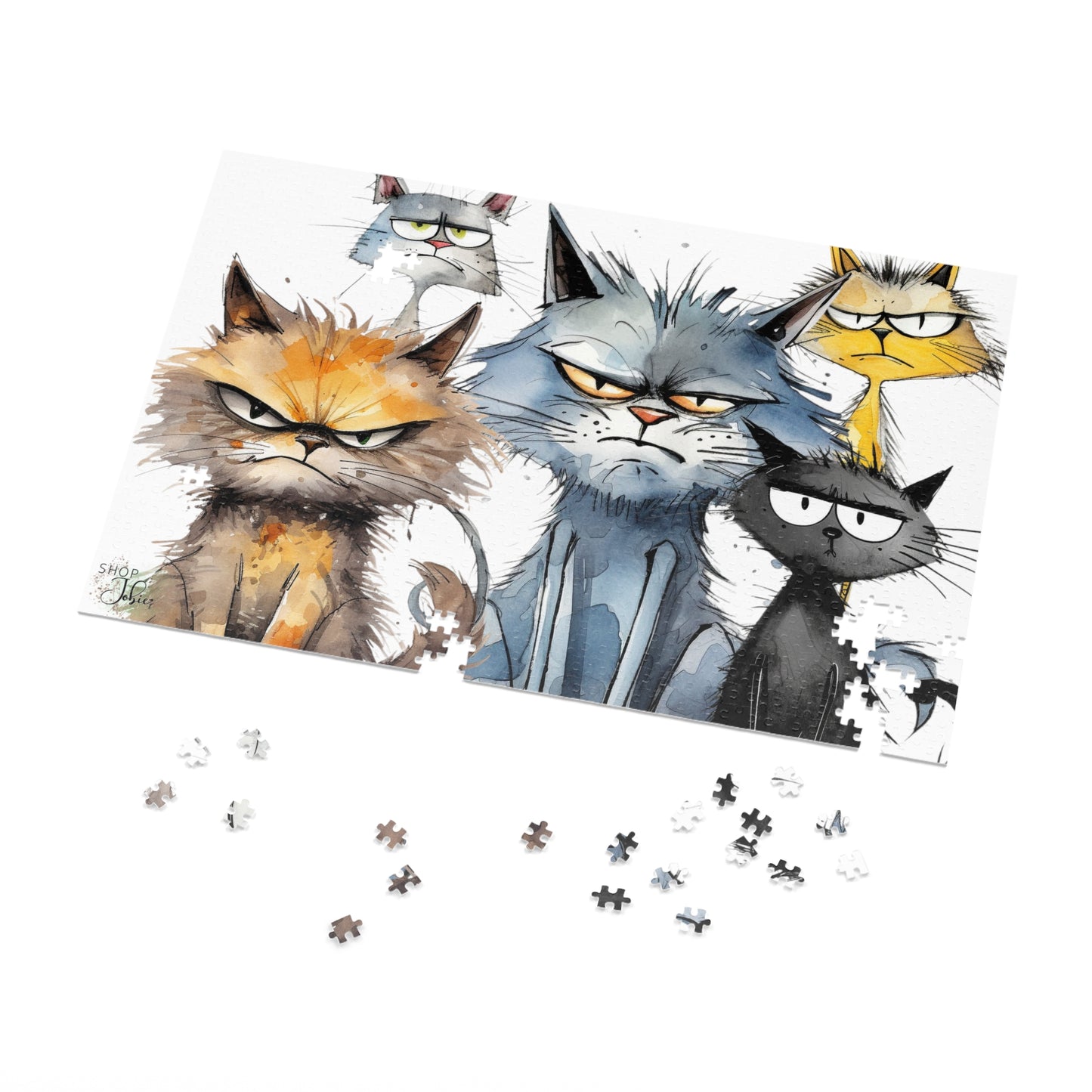 Grumpy Cat Puzzle Metal Box