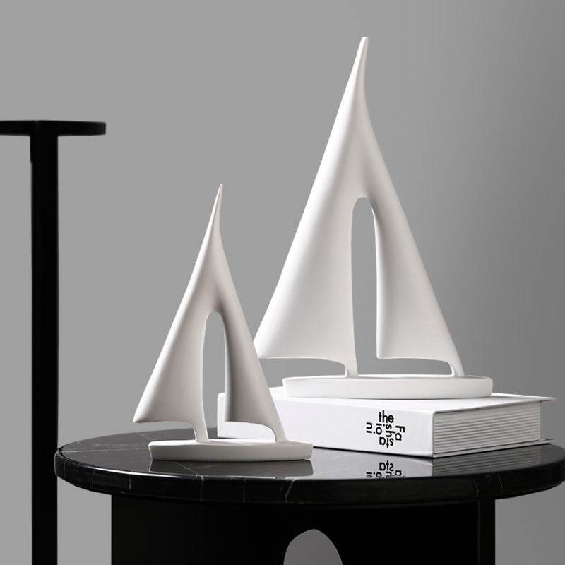 Striking Black & White Sailboat - Shop Jobie