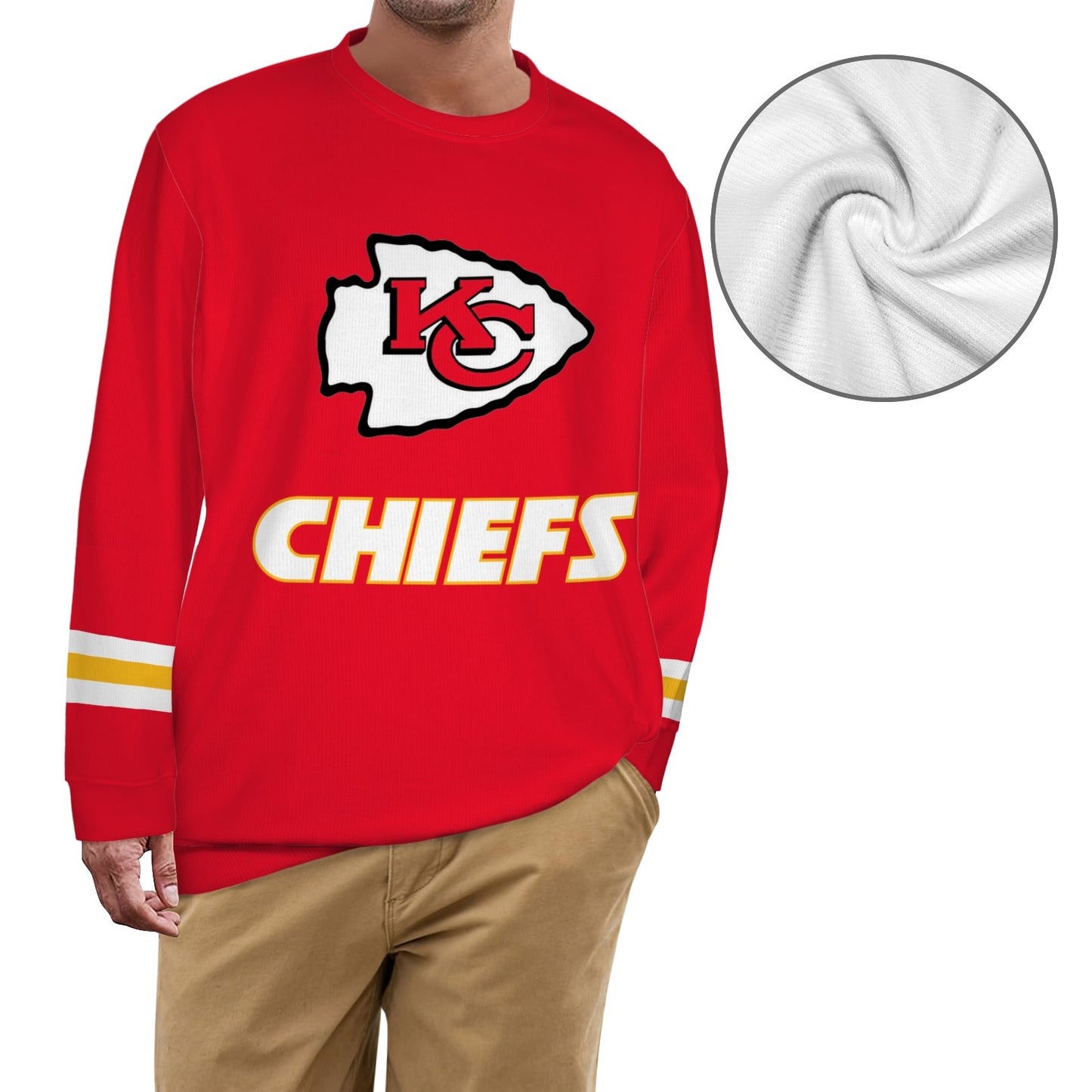KC Chiefs Larger Size Sweater