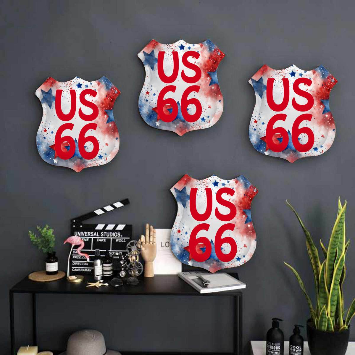 Retro Route 66 Tin Sign - Shop Jobie